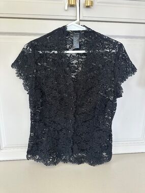 Womens 10 Chantilly Lace Top by Parfois. French Lace Purchased in Paris ($169)